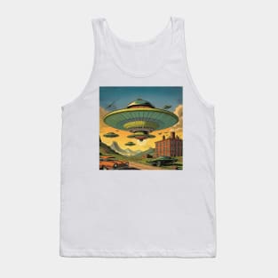 The Flying Saucers Are Here Tank Top